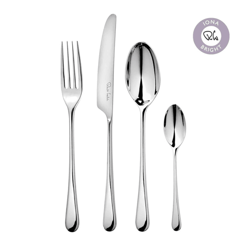 Iona Bright 24 piece cutlery set, Stainless Steel