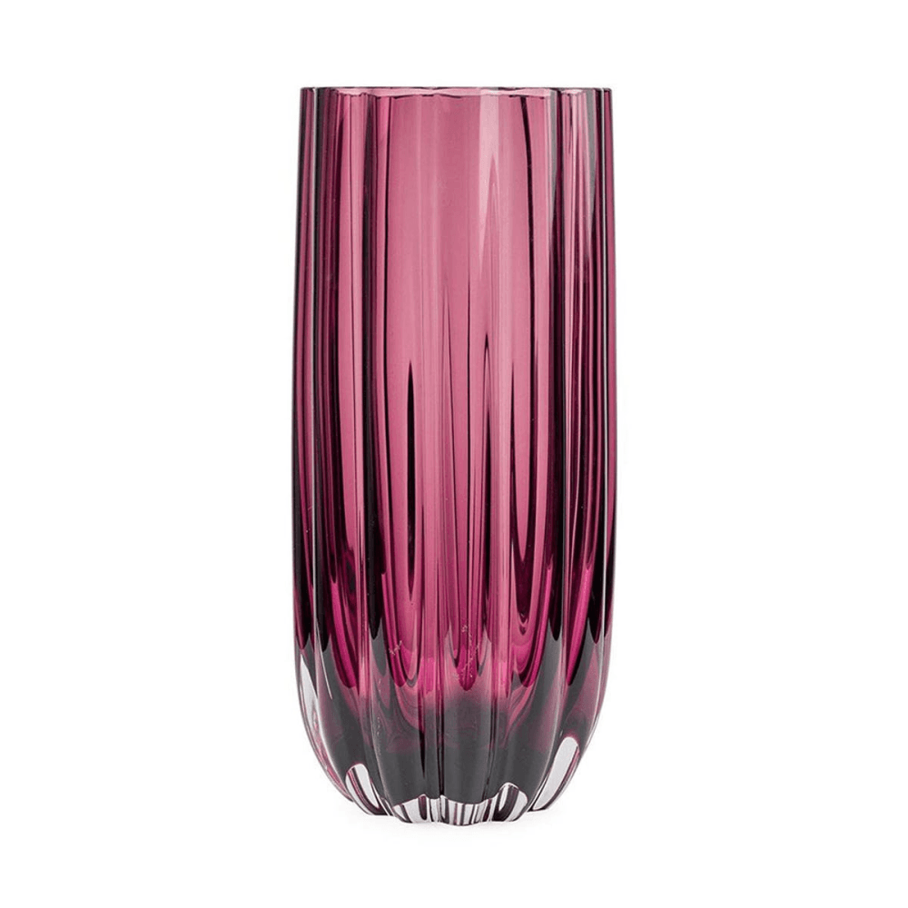Ripple Vase, H25cm, Heather