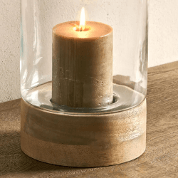 Image showing the Idha Lantern, D15.5 cm, Brown/Clear product.