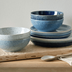 Image showing the Studio Blue 4 piece cereal bowl set, 17cm product.