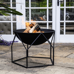 Image showing the Buckingham Outdoor firebowl, W70cm, Black product.