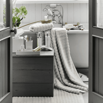 Image showing the Hydrocotton Bath mat, 50 x 80cm, Pearl grey product.