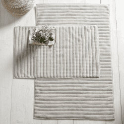 Image showing the Hydrocotton Bath mat, 50 x 80cm, Pearl grey product.