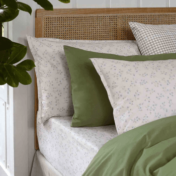 Image showing the Floral Standard Cotton Pillowcase Pair, Sprig product.