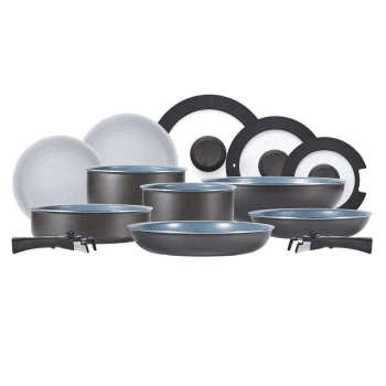Image showing the Freedom Non-stick 13 Piece Graphite Cookware Set, Black product.