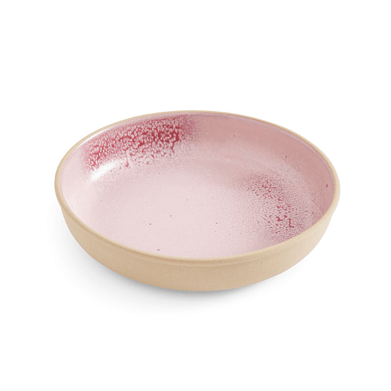 Minerals Set of 4 Low Bowls, D22cm, Rose Quartz