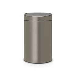 Image showing the Touch bin, 40 litre - 73 x 44 x 30cm, Platinum product.