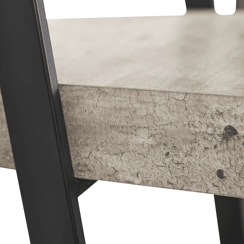 Jersey 4 Shelf Unit, Grey & Black