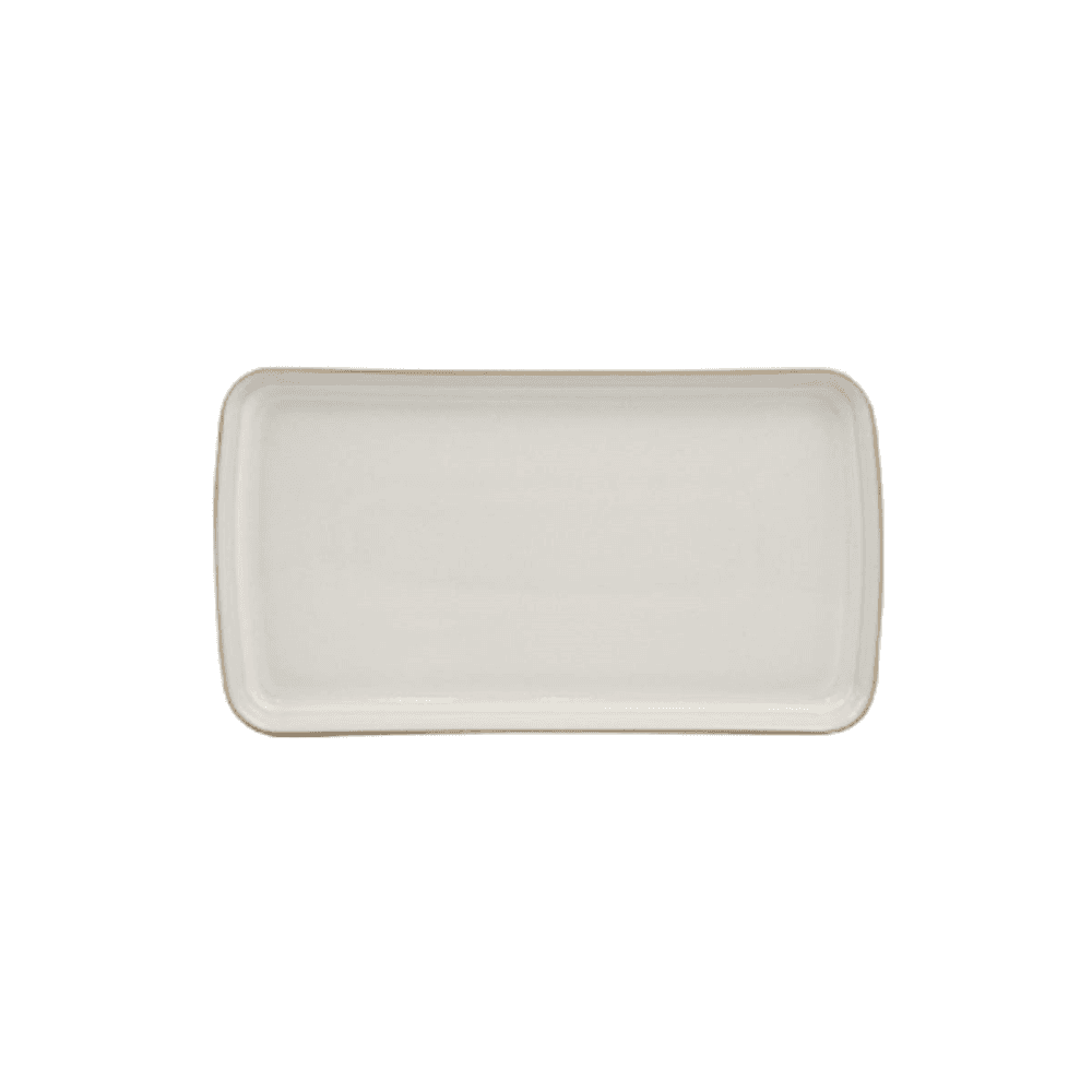 Natural Canvas Small Rectangular Platter, 26 x 14.5 x 2.5cm