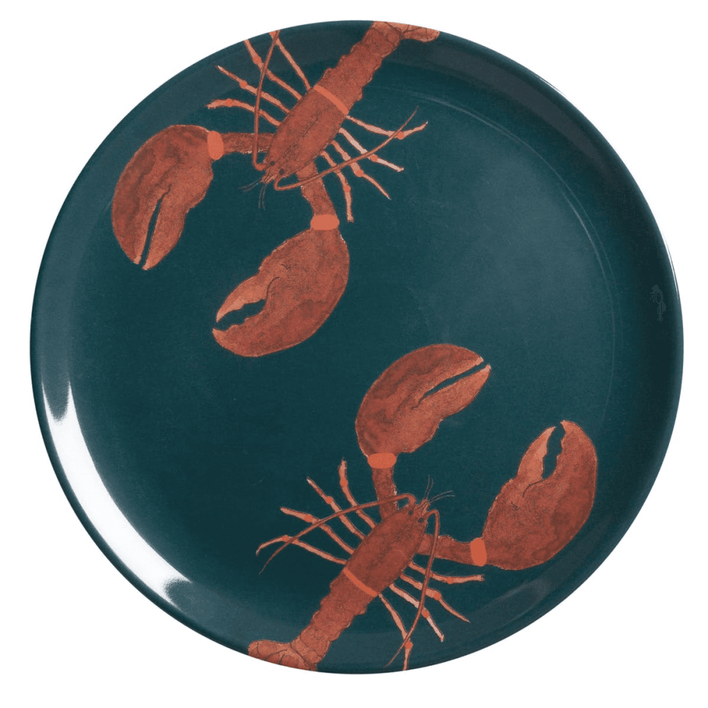 Lobster Melamine dinner plate, 25.4cm
