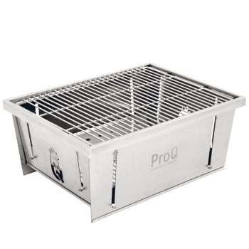 Image showing the Flatdog Portable Fold Flat BBQ Grill, Stainless Steel product.