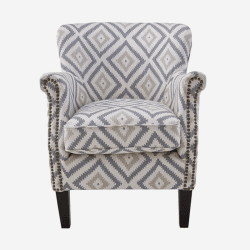Image showing the Greyhound Armchair, H78 x W65 x D76cm, Glacier Storm product.