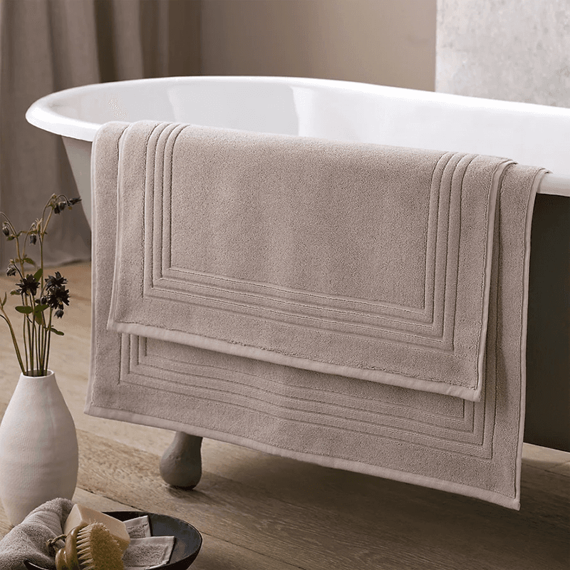 Egyptian Cotton Large Bath Mat, 70 x 110cm, Oatmeal