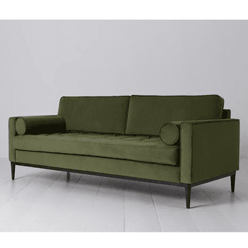 Image showing the Model 02 3 Seater Velvet Sofa, Vine product.