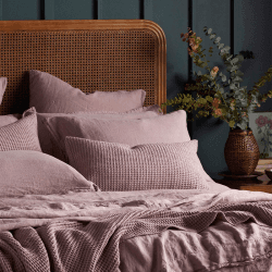 Image showing the Linen Oxford Pillowcase, Standard, Vintage Rose product.