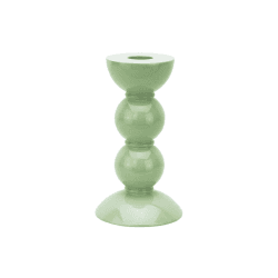 Image showing the Bobbin Candlestick, H14cm, Sage product.
