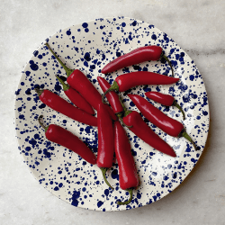 Image showing the Splatter Shallow Serving Bowl, D29cm, Blueberry product.