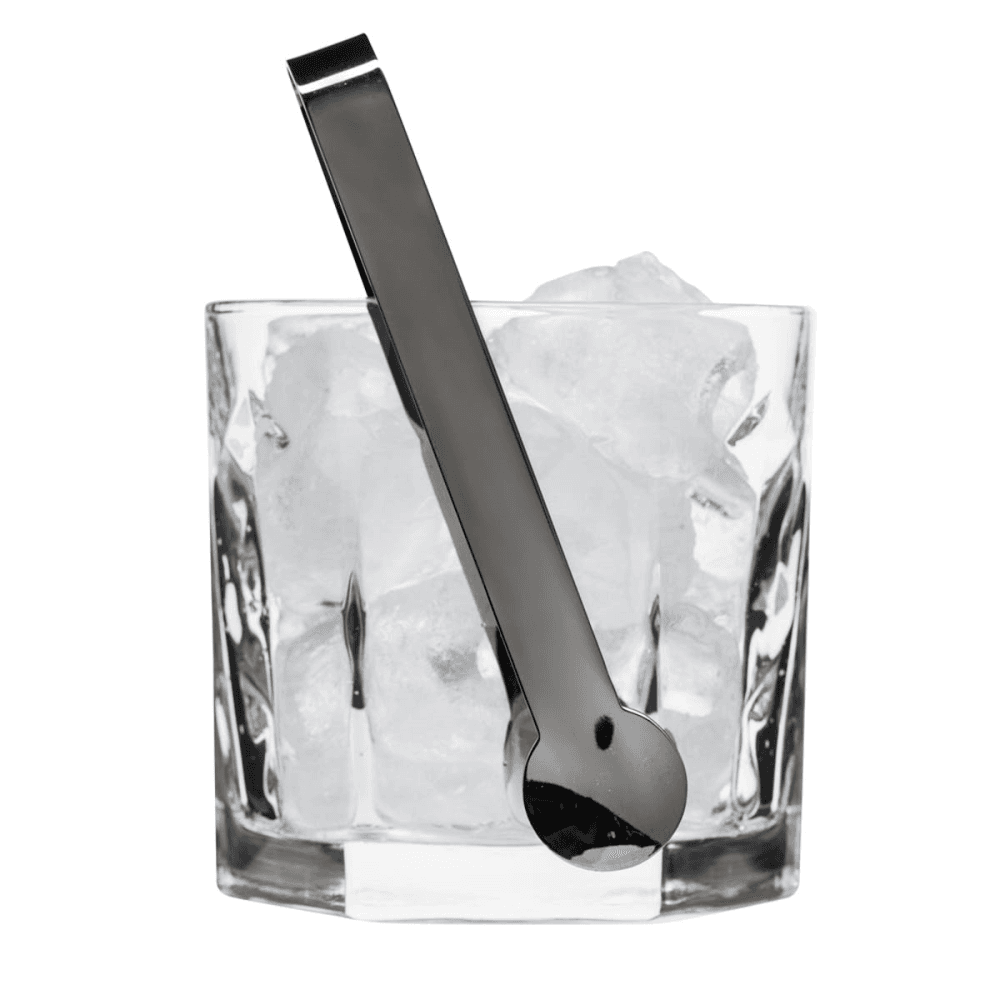 Club Ice bucket with tongs, D12.5cm, Clear