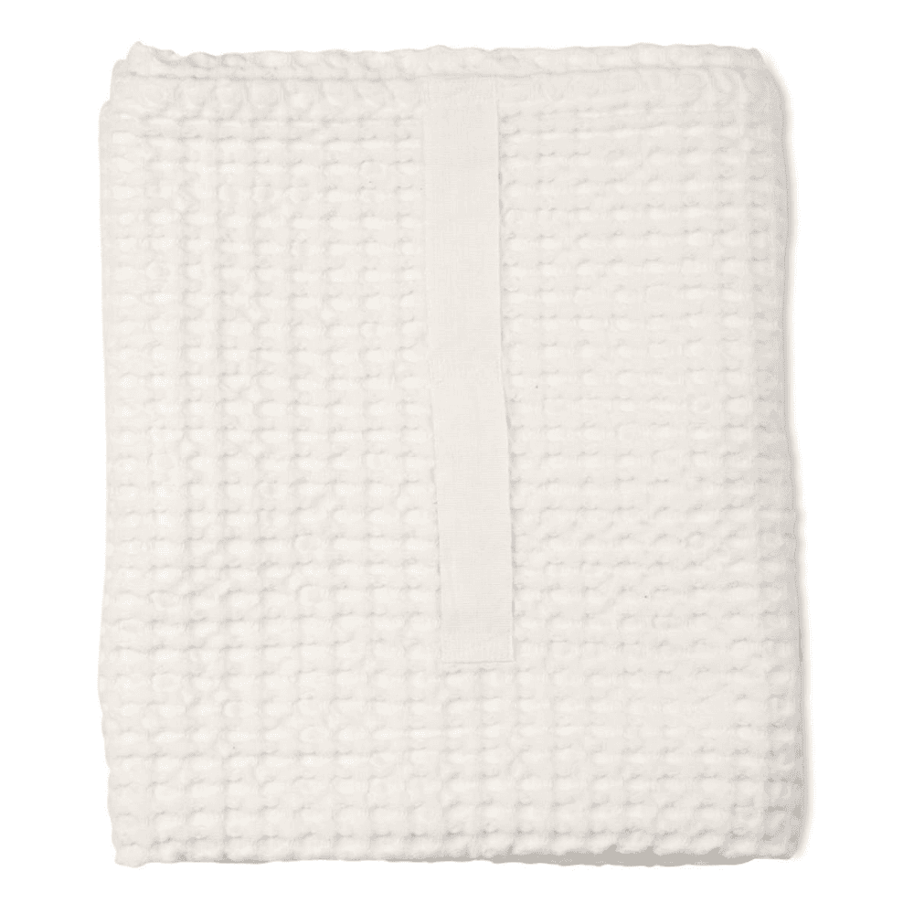 Waffle Towel and blanket, 150 x 100cm, Natural White