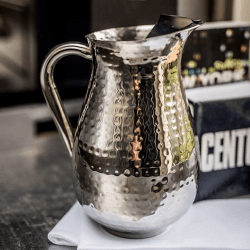 Image showing the Champagne Hammered Tall pitcher, 23cm - 2.25 litre, Stainless Steel product.