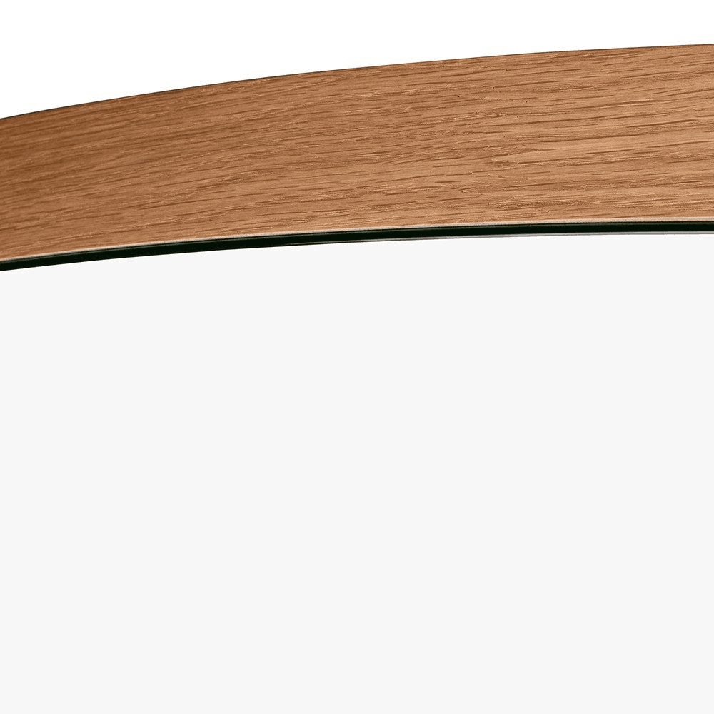 Orta Drop Mirror, D90cm, Oak