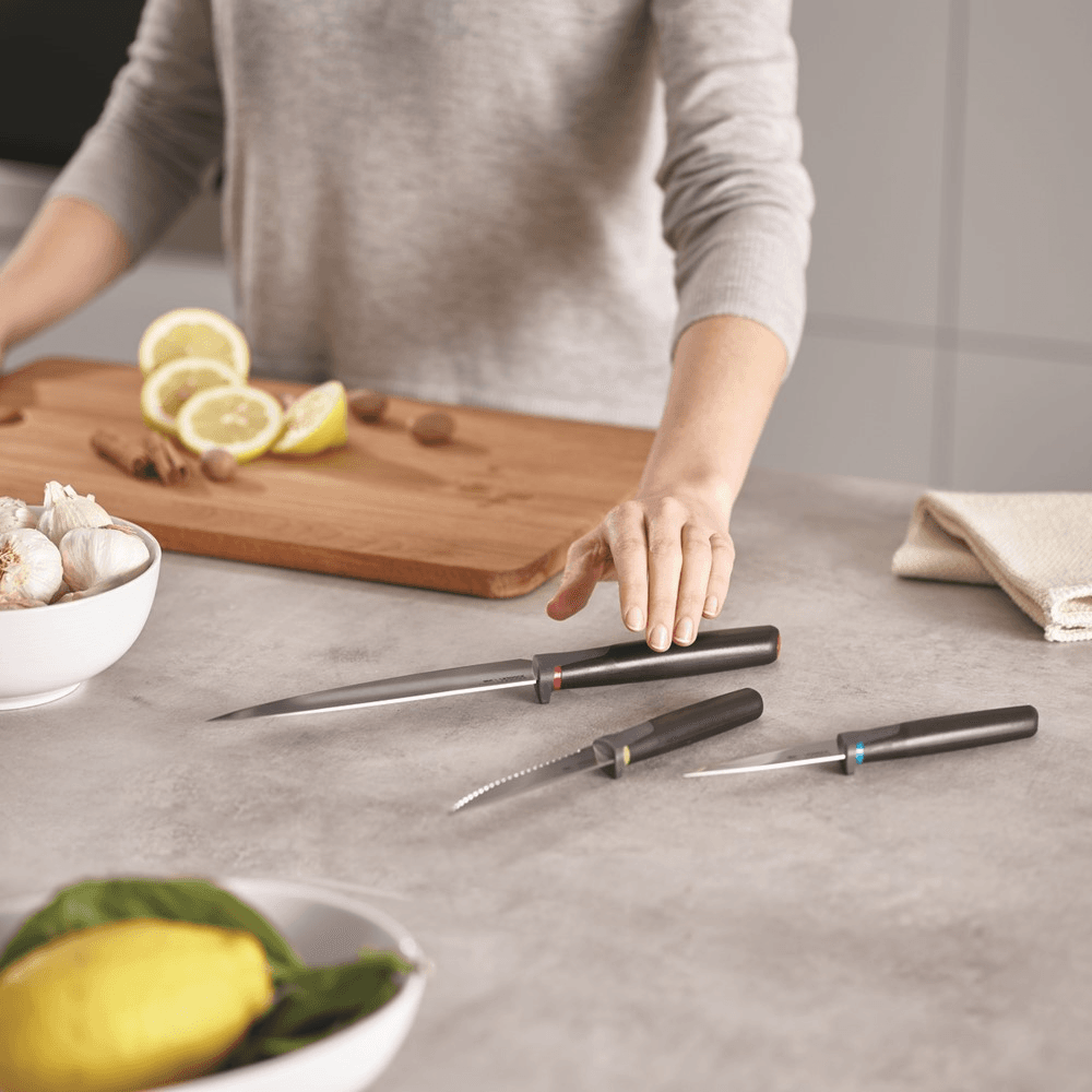 3 piece knife set, H36 x W20 x D3cm, Opal