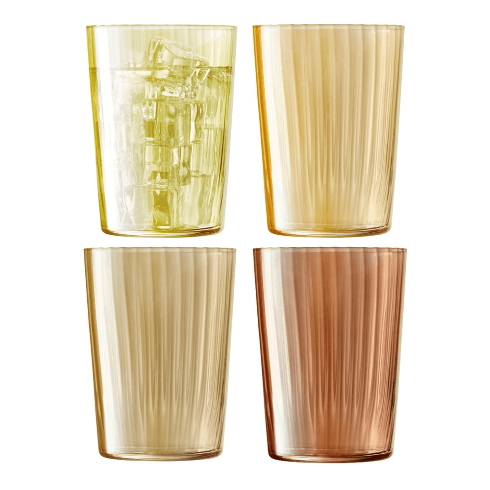 Gems Set of 4 tumblers, 560ml, amber