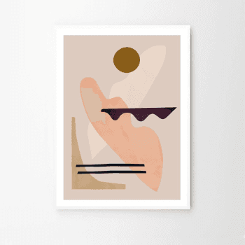 Image showing the Mellow - Jan Skacelik Art print, H40 x D30cm, Multi product.