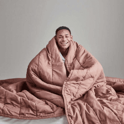 Image showing the The Cotton Quilt, Double, Rust product.