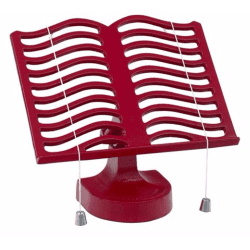 Image showing the Cook book stand, Chilli Red Cast Iron product.