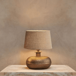 Image showing the Lumbu Lamp Small, H25 x W28 x D24cm, Metallic product.