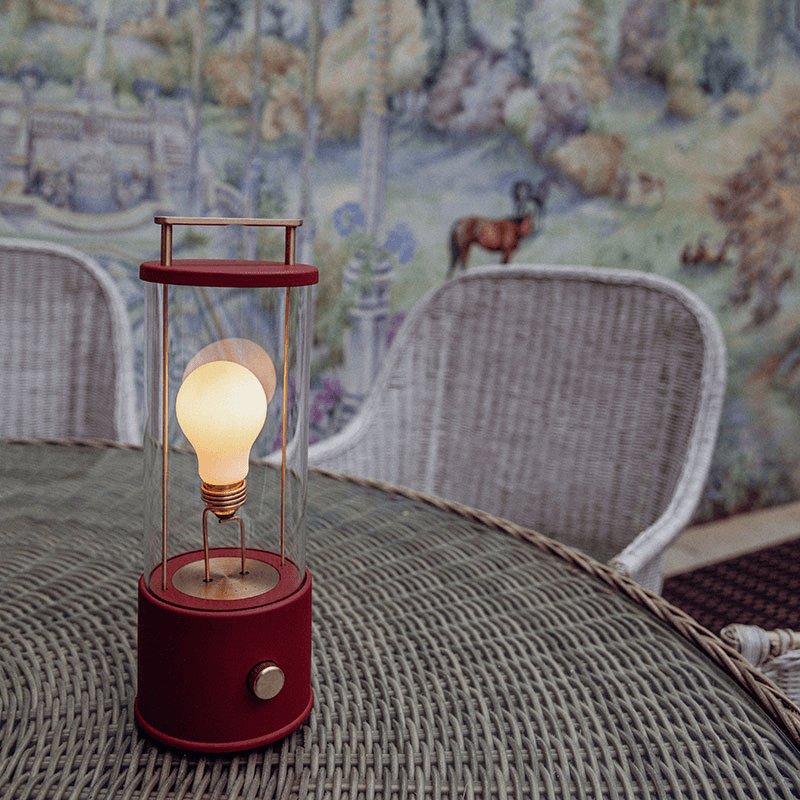 The Muse Farrow & Ball Portable Lamp, Pomona Red