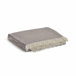 Image showing the Stockwell Herringbone Throw, 130 x 170cm, Natural product.