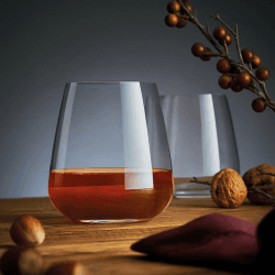 Image showing the Talismano Set of 4 Double Old Fashioned Glasses, 450ml, Clear product.
