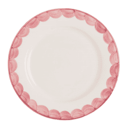 Image showing the Scallop Set of 2  Dinner Plates, 28cm, Pink product.