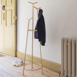 Image showing the Milton Tiered Coat Stand, H155cm, Brass Plated product.