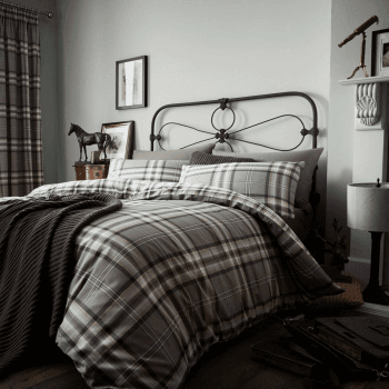 Image showing the Kelso Bedding Set, Charcoal, King, Charcoal product.
