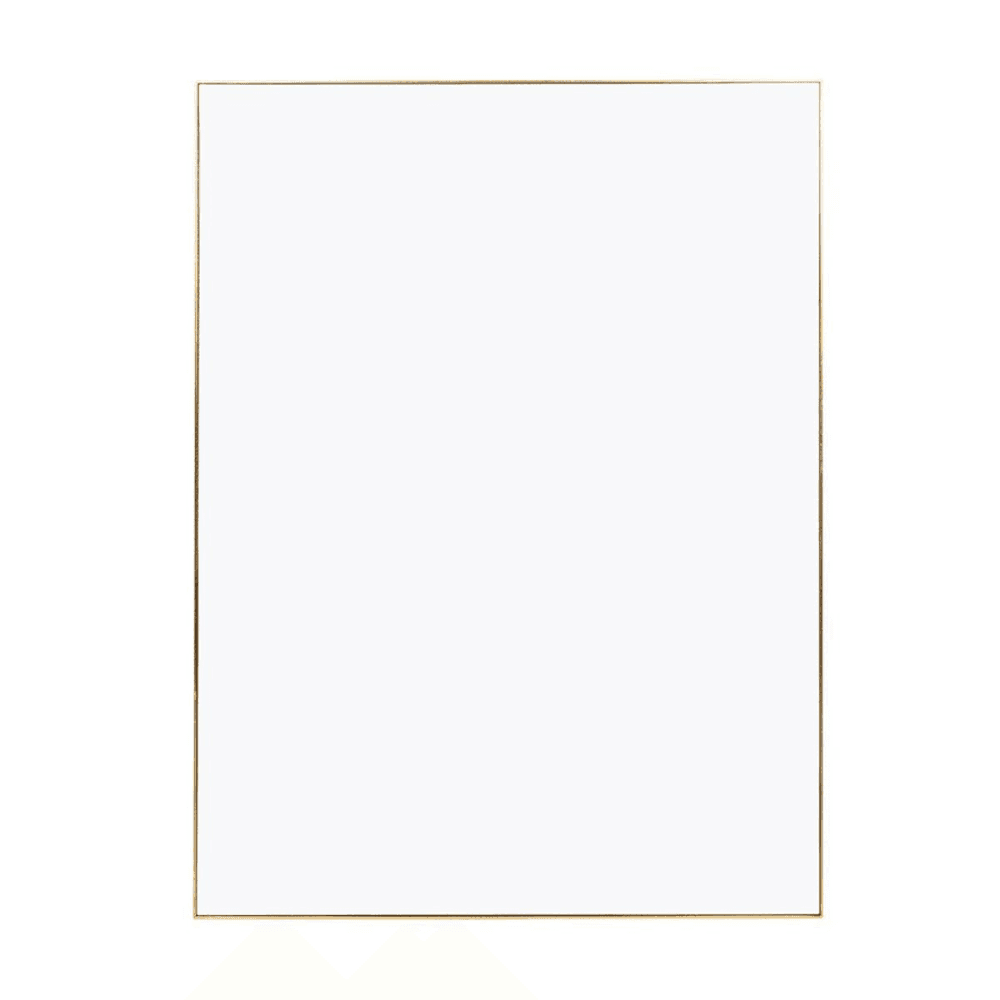 Fine Rectanular Rectangular Mirror, 100cm, Gold