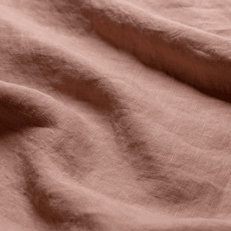 Cotton Linen Mix Duvet Cover, Super King, Warm Clay