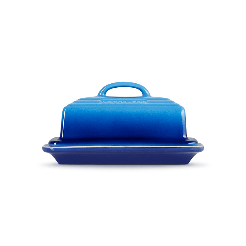 Stoneware Butter Dish, Azure
