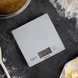 Image showing the Touchless TARE Compact Digital Scales, Silver product.