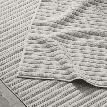 Image showing the Rib Hydrocotton Large Bath Mat, 70 x 110cm, Oatmeal product.