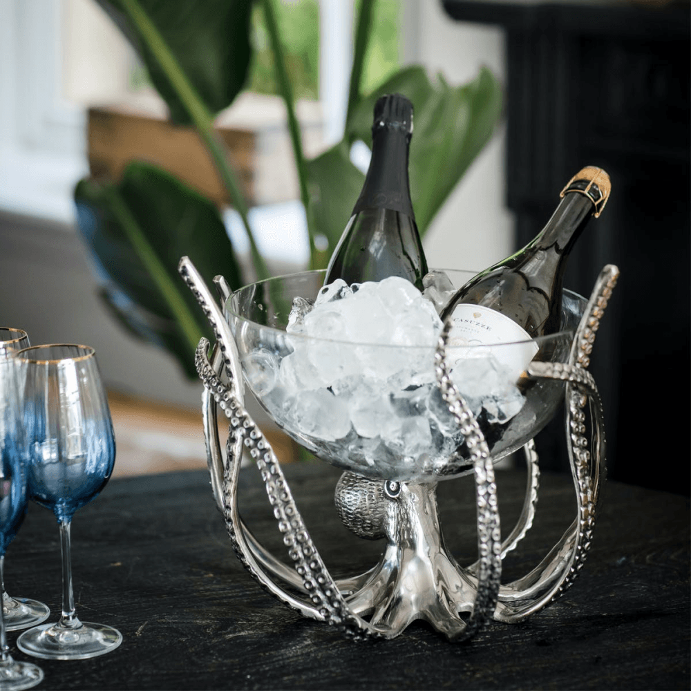 Octopus Stand and glass bowl