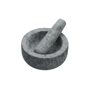Image showing the Pestle and mortar, 12cm, Light Granite product.