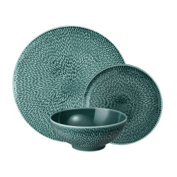 Image showing the Carve Green 12 Piece Tableware Set product.