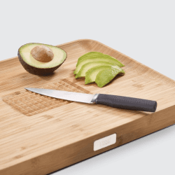 Image showing the Cut&Carve Multi-function chopping board, 40 x 30 x 3.5cm, Bamboo product.