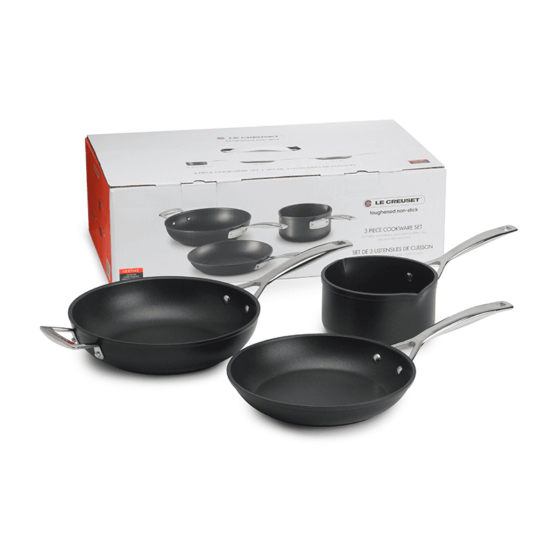 Toughened Non-Stick 3 piece cookware set