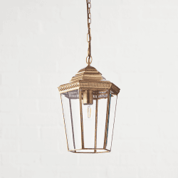 Image showing the Markham Lantern, 41 x 32 cm, Antique Brass product.