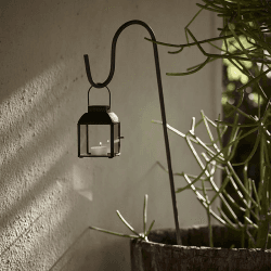 Image showing the Westport Lantern, H11cm, Grey product.