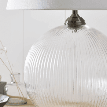 Image showing the Overton Table Lamp, Clear product.